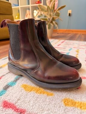 Women’s Dr Martens Flora oxblood Chelsea boots